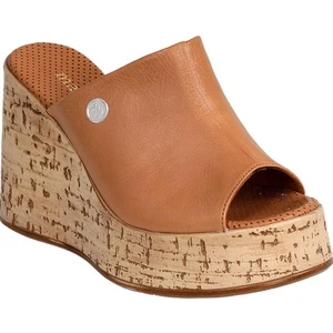 D25YT-1475 Kadın Deri Topuklu Terlik