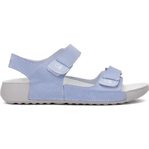 BN-1419 Filet Erkek Çocuk Düz Sandalet Mavi