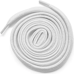 Beyaz 1 cm Kalınlığında 1 Çift Yassı Spor Ayakkabı Bağcığı