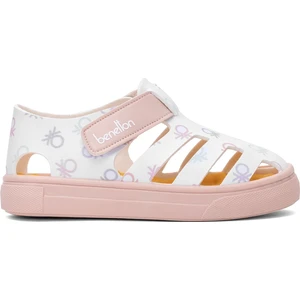 BN-1411 Patik Kız Çocuk Düz Sandalet Pudra