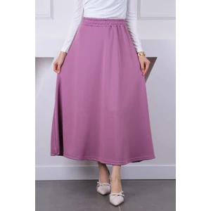 İmaj Butik Gül Kurusu Bel Lastikli Scuba Puf Etek