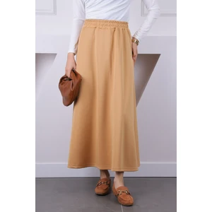 İmaj Butik Bisküvi Bel Lastikli Scuba Puf Etek