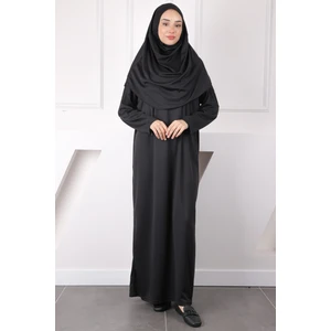 İmaj Butik Siyah Tek Parça Namaz Elbisesi