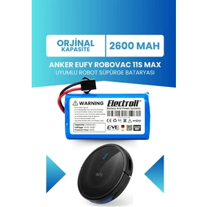 Eufy Robovac 11s Max Uyumlu Batarya (ORJİNAL KAPASİTE) 2600mah Pil Robot Süpürge Batarya Değişimi