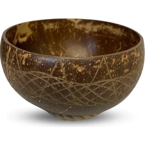 Coconut Products Jumbo Özel Tasarım Hindistan Cevizi Kase Ve Kase Altlığı - Coconut Bowl - Bowl Kasesi - Çerezlik