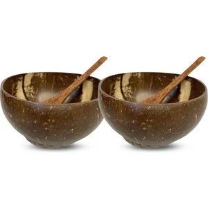 2'li Hindistan Cevizi Kase Seti - Coconut Bowls - Bowl Kaseleri