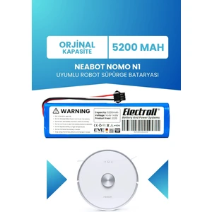 Neabot Nomo N1 Batarya (ORJİNAL KAPASİTE) 5200mah Pil Akıllı Robot Süpürge Batarya Değişimi