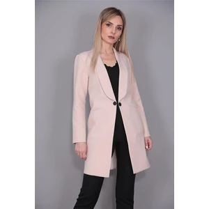 Şal Yaka Cepli Uzun Ceket-Vizon