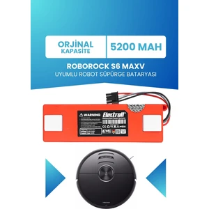 Roborock S6 Maxv Uyumlu Batarya (ORJİNAL KAPASİTE) 5200mah Kutulu Robot Süpürge Pil Değişimi