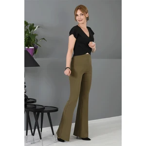 Ispanyol Paça Pantolon-Haki