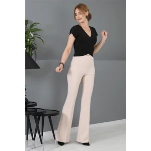 Ispanyol Paça Pantolon-Vizon