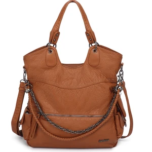 Yıkama Deri Omuz Kadın Çantası 21-K Barcelona 1582-6