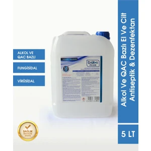 ® Alkol ve QAC Bazlı El ve Cilt Antiseptik Dezenfektan 5 LT | Güvenli ve Etkili Koruma