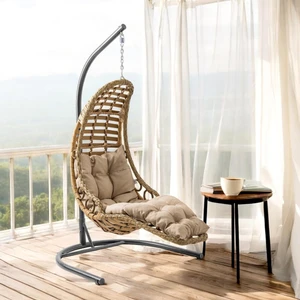 Capri Swing Bodrum Tekli Rattan Bahçe Salıncağı | Balkon Salıncağı