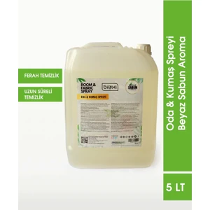 Oda & Kumaş Spreyi Ferahlatıcı Beyaz Sabun Aroması ile 5 lt
