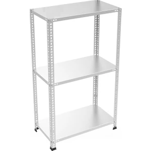 Roburack® Her Bölme 100 kg Taşır 3 Katlı Çelik Galvaniz Arşiv Rafı Depo Rafı Kiler Rafı 31X60X100 DX51 Kalite