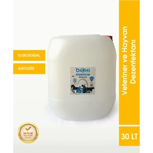 ® Veteriner ve Hayvan Dezenfektanı 30 LT |  Hipokloröz Asit (HOCl) Bazlı Çözüm