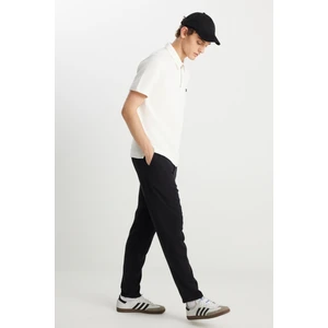 Regular Fit Normal Kesim Yumuşak Dokulu Siyah Pantolon