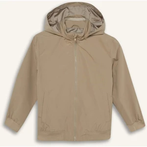 Erkek Çocuk Su Geçirmez Kapüşonlu Fermuarlı Mont D5917A825SP