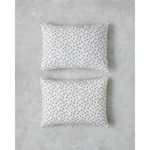 Crispy Dots Kolay Ütülenir 2'li Yastık Kılıfı 50X70 cm Yeşil-Turuncu