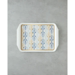 Golden Harmony Pp Kaydırmaz Tepsi 39X30 cm Lacivert – Gold