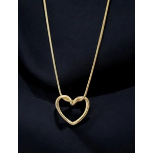 Jade'm Gold Çelik Kalpli Kolye