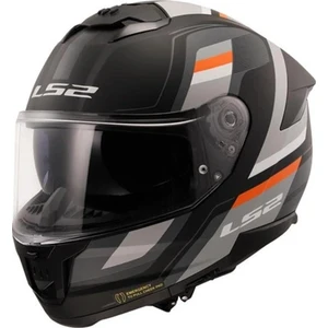 Kask Ls2 Stream 2 Vintage Mat Siyah Gri-Beyaz Kırmızı