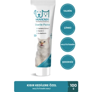Kısırlaştırılmış Kedilere Özel Multi Vitaminli Malt Sterile Macun   - Sterile Paste 100 G