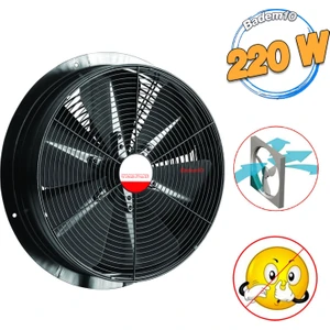 Havalandırma Aspiratörü Fanı 220 W Monofaze Kirli Hava Kötü Koku Tahliye Metal Fan Vantilatör 560 mm
