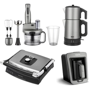 Avantaj Set Elektrikli Mutfak Aletleri Paslanmaz Çelik Gri Renkli Set