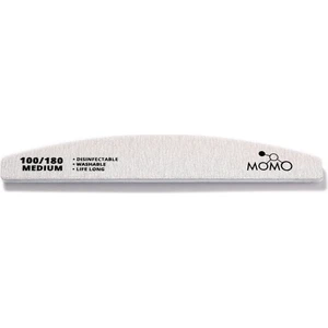 Momo Professional Protez Tırnak Kağıt Törpü, 100/180 Yarım Ay Gri Tırnak Törpüsü