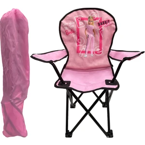 Lisanslı Katlanabilir Çocuk Kamp Sandalyesi Açık Pembe