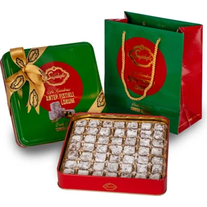 Çifte Kavrulmuş Antep Fıstıklı Lokum - 430GR (Özel Kutu)