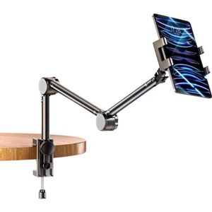 Teleskopik Masaüstü ve Yatak Bazası Için Telefon ve Tablet Tutucu Stand, Yükseklik ve Açı Ayarlı Tablet Tutucu