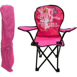 Lisanslı Katlanabilir Çocuk Kamp Sandalyesi Pembe