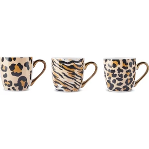 Leopar Desenli 3'lü Kupa 200 ml