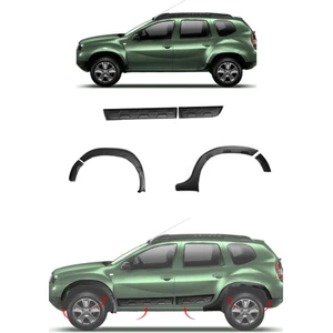 Dacia Duster Uyumlu 2010-2017 Damalı Dodik Seti 12 Parça