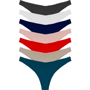 Basic Iz Yapmayan Lazer Kesim Brezilya Külot 7'li Paket