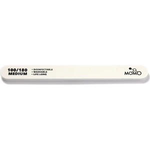 Momo Professional Protez Tırnak Kağıt Törpü, 100/180 Düz Oval Beyaz Tırnak Törpüsü