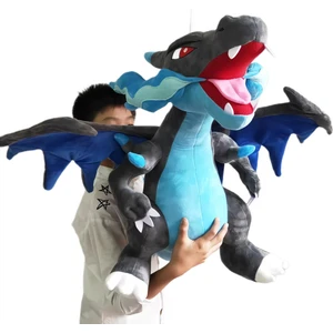Ithal Kumaş Xxl Pokemon Mega Charizard x Ejderha Figür Peluş Oyuncak Uyku & Oyun Arkadaşı 120 Cm.