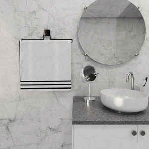 Yapışkanlı Lüks Banyo Havluluk Askılığı Uzun Krom Metal Paslanmaz Havluluk