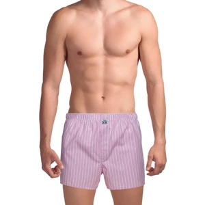 The DON Poplin Erkek Boxer Pembe Portal Çizgili