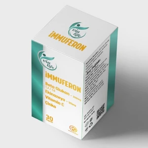 Immuferon Beta Glukan ve C Vitamini Içeren 30 Kapsül Gıda Takviyesi