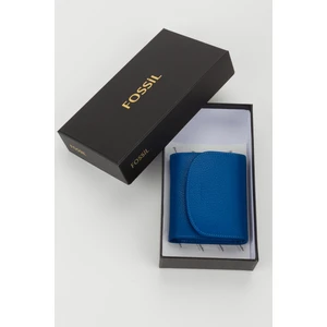 Kutulu  Deri Gök Mavi Küçük Boy Çok Gözlü Kadın El Portföyü Kartlık Cüzdan