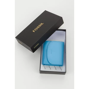 Kutulu  Deri Gök Mavi Küçük Boy Çok Gözlü Kadın El Portföyü Kartlık Cüzdan