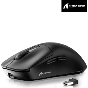 Attack Shark X3 Ultra Black Siyah Kablosuz Süper Hafif App Uygulamalı Tri-Mode Gaming Oyuncu Mouse