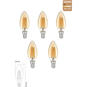 Rustik LED Ampul 6W E14 2500K Gün Işığı Erd-34