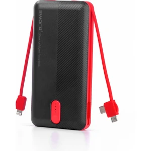 20.000MAH Kendinden Kablolu Hızlı Güvenli Şarj Taşınabilir Powerbank Apple iPhone,android Uyumlu SW-20PO3