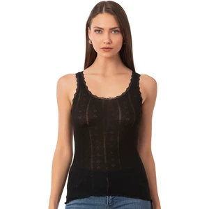 Özkan Underwear 23493 Kadın Transferli Ribana Kalın Askılı Atlet