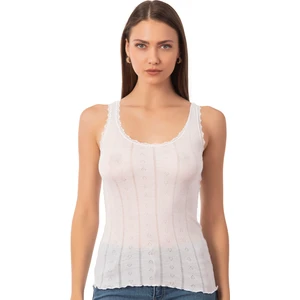 Özkan Underwear 23493 Kadın Transferli Ribana Kalın Askılı Atlet